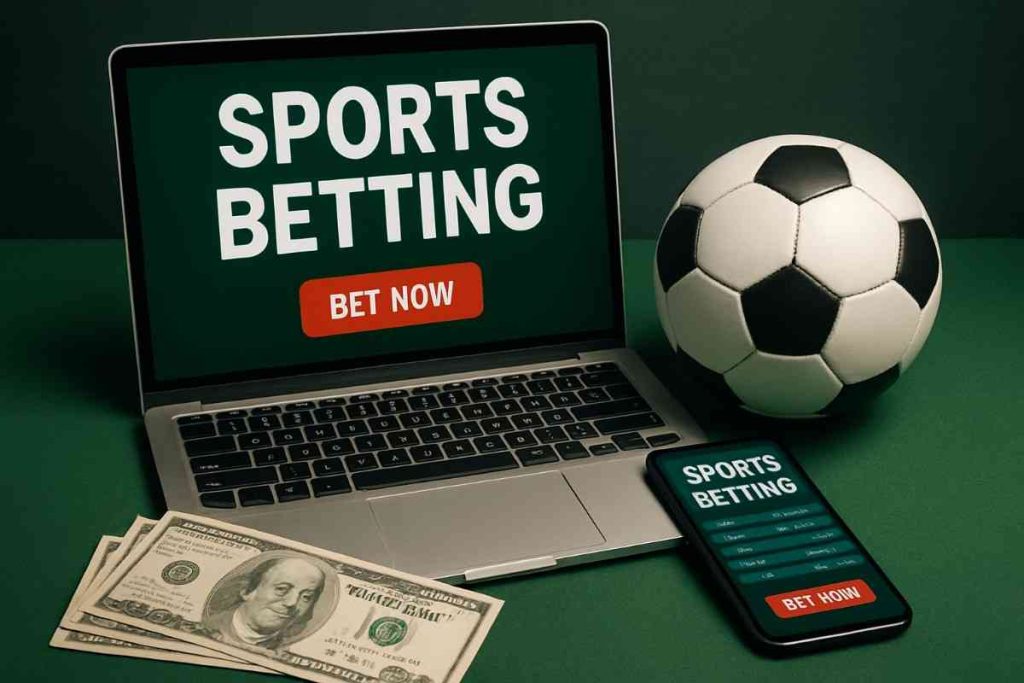 Tela de apostas esportivas online mostrando diferentes eventos esportivos e opções de aposta.