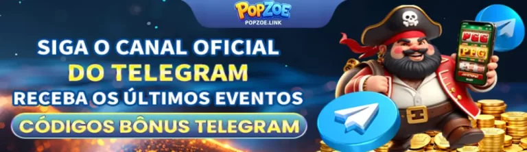Banner de promoções POPZOE com bônus e recompensas para jogadores.