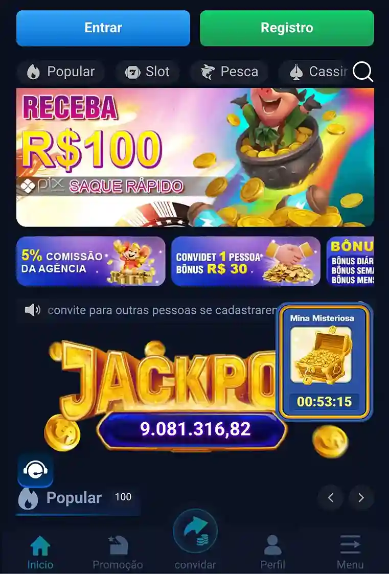 Aplicativo POPZOE instalado em smartphone para jogar online.